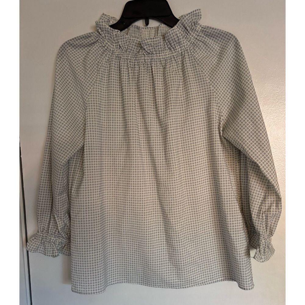 Ann Mashburn Wool Classic Ruffle Blouse Size S / Pristine